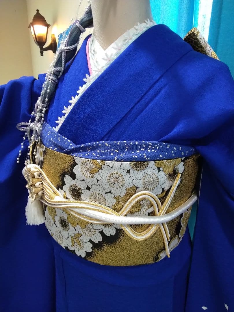 振袖フルセット、鈴乃屋、成人式、重ね衿、帯揚げ帯締め、西陣袋帯