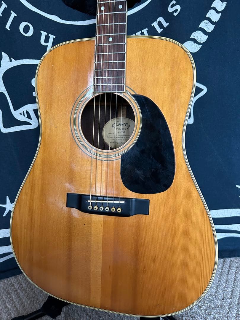 新春大特価❣️美品80s 良杢 国産ビンテージ 春日KカントリーD250