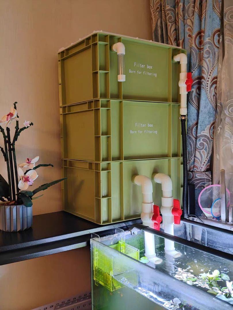 お任せ高性能濾過材2段付き2種以上 水槽用万能フィルター