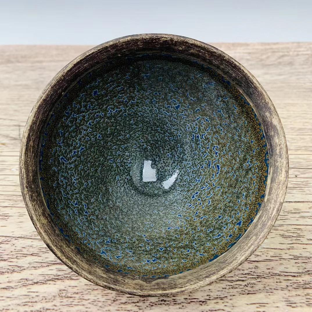 中国古美術・旧蔵の磁器・建窯包銀口筆洗・置物・曜変天目・茶碗・