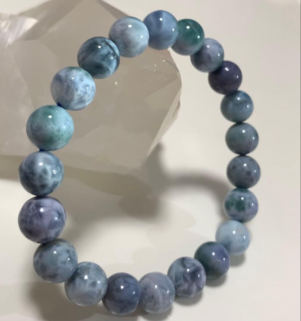 ❣️高品質★模様しっかり❣️ パープルラリマー　ブレス　ドミニカ産