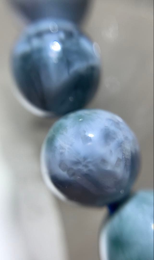 ❣️高品質★模様しっかり❣️ パープルラリマー　ブレス　ドミニカ産