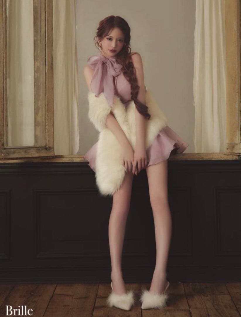 brille robe de fleurs フリルミニドレス sugar