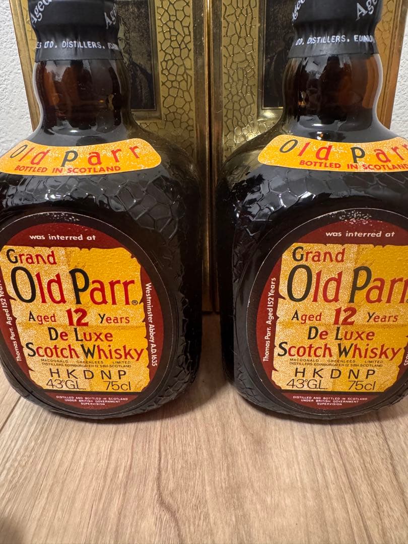 未開栓】Old Parr 12年 スコッチウイスキー2本セット箱付き 未開封箱付