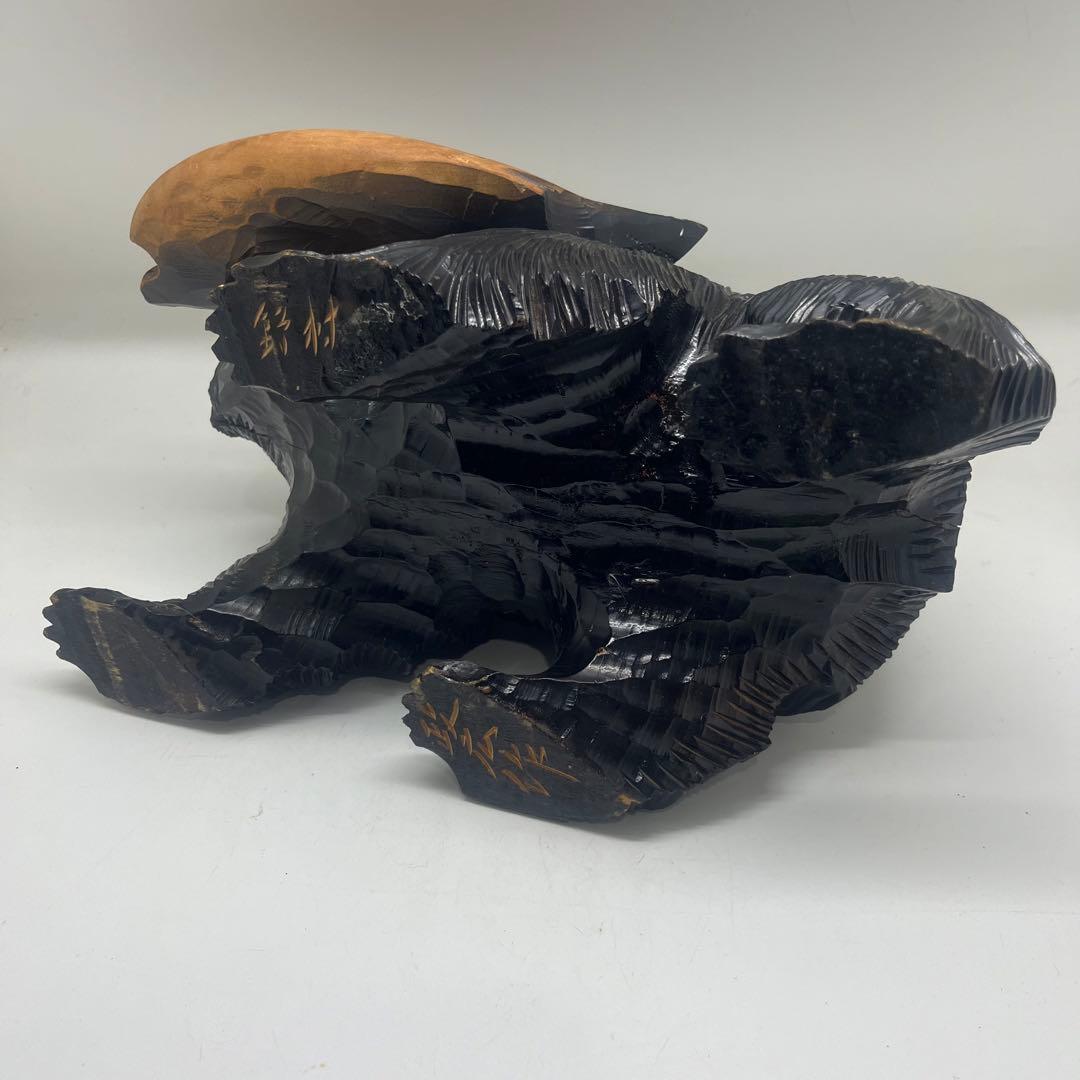 良品 北海道 木彫り 熊 銘あり 政広作 レア！ - メルカリ