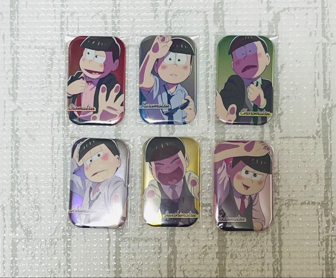 おそ松さん 壁ドン まるかくカンバッジ 缶バッジ