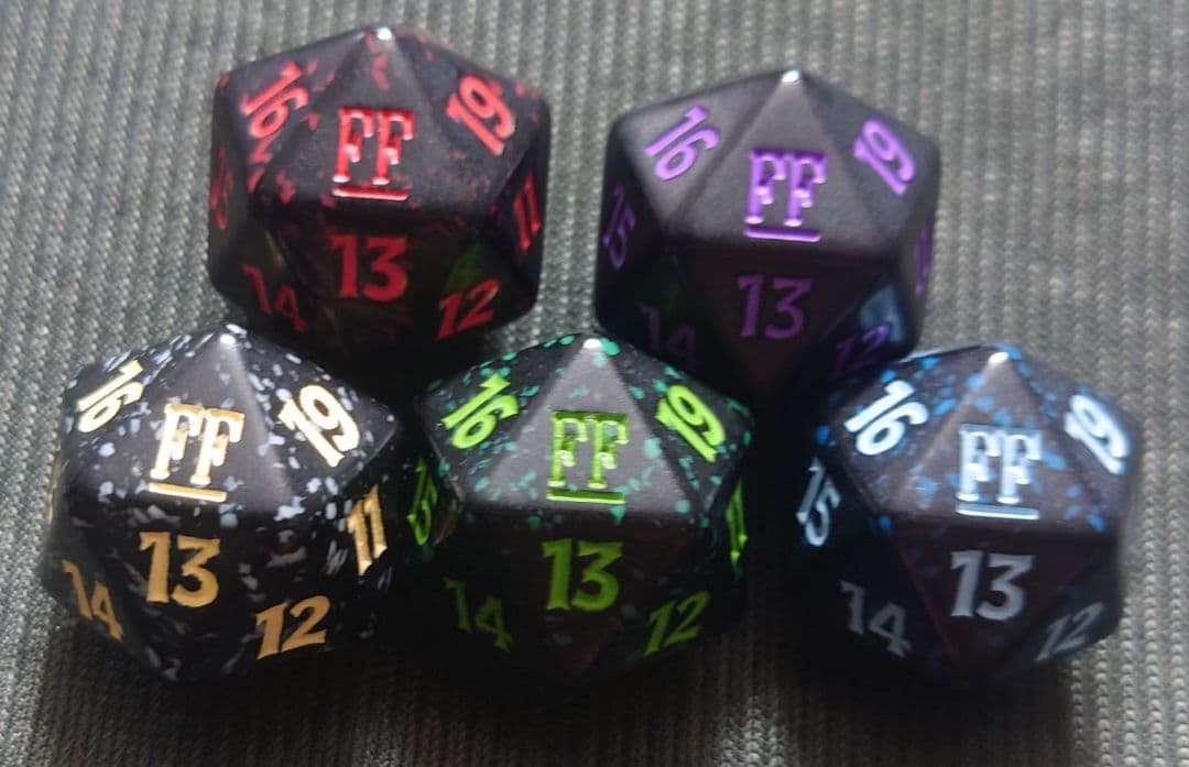 mtg 絶版 20面 クリスタルダイス など コンプ9個セット fin ff MTG