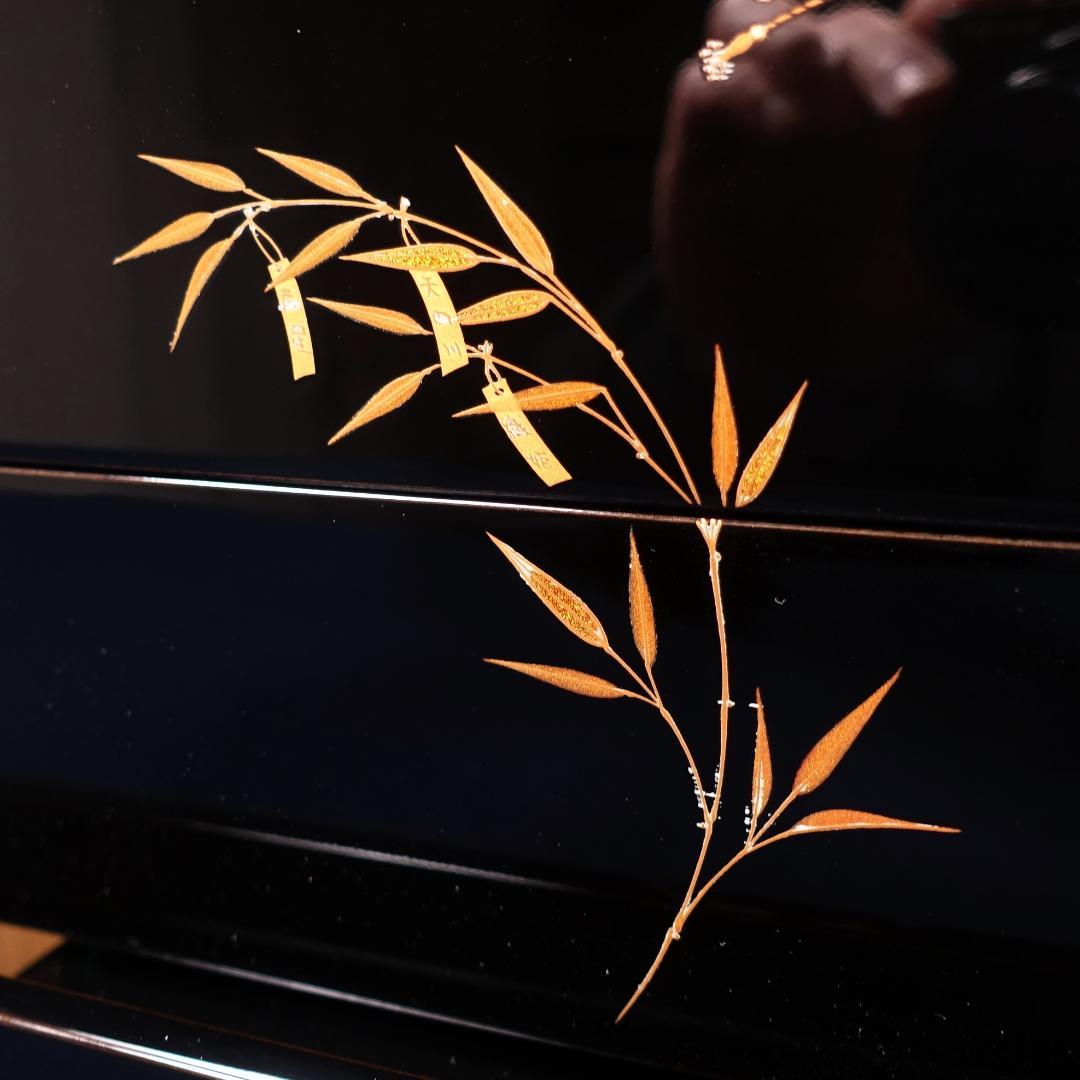 極細密画の本金蒔絵 輪島塗師 耕雲 川口浩文 五節句蒔絵 三段重箱 共箱付