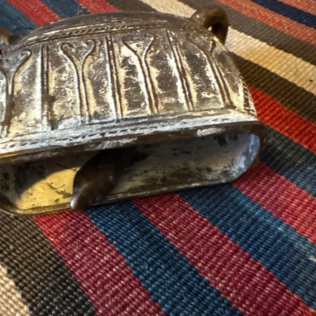 インド教具銅吊るし鐘Ｓ