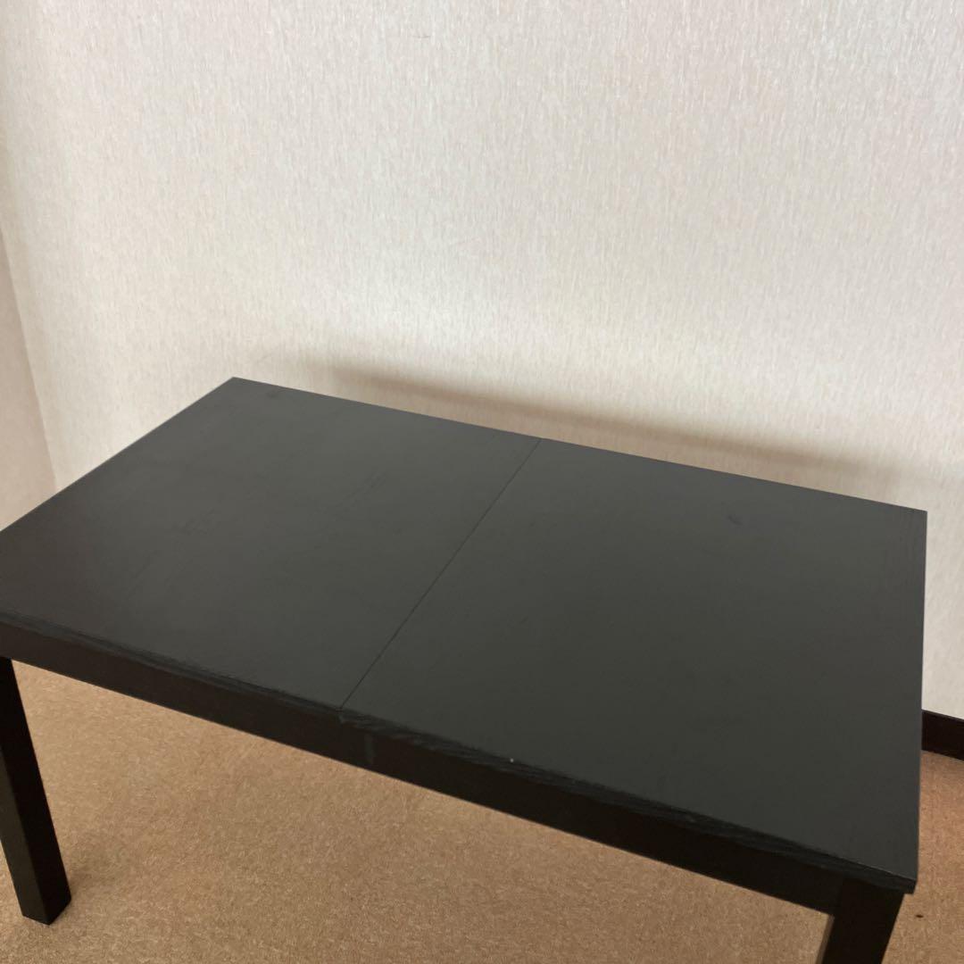 IKEA イケア　伸長式ダイニングテーブル　BJURSTA ブラック　傷あり