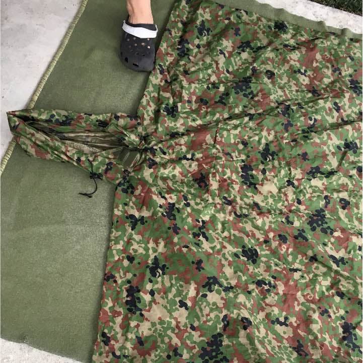 迷彩ミリタリーポンチョ