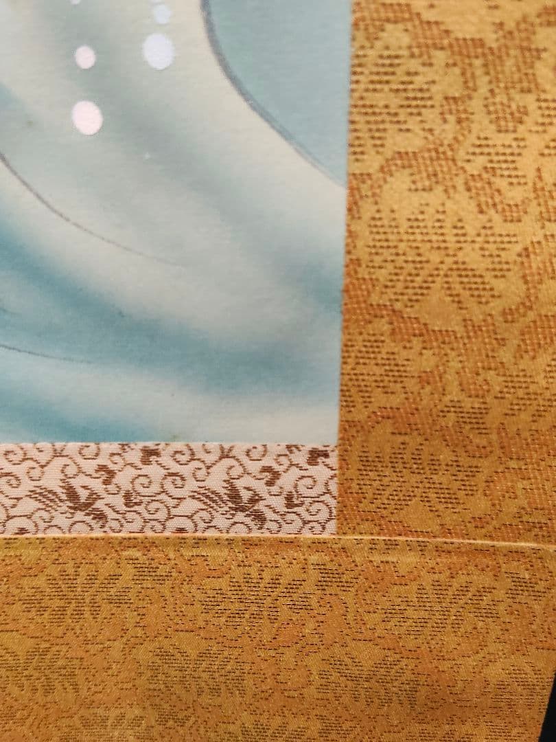 開運・魔除け】掛軸 「龍虎図」 秀湖 作 絹本 共箱付 縁起物