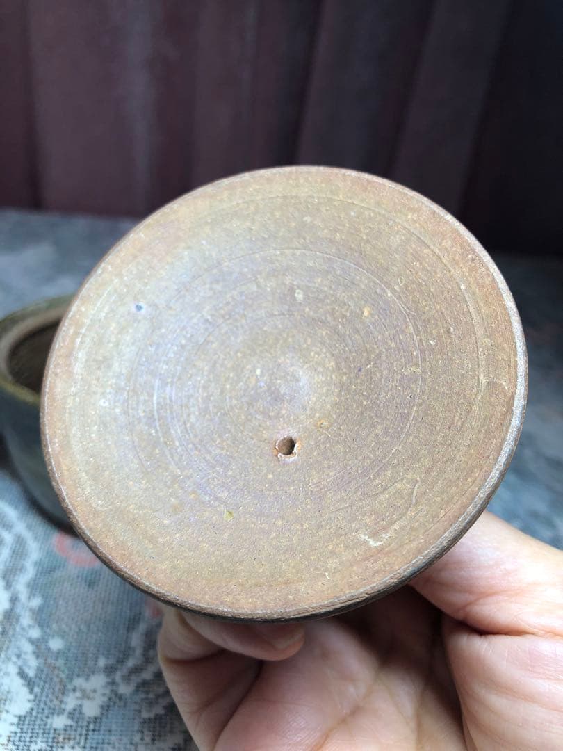 備前焼宝瓶、豊福寬手造　茶道具　煎茶道具 美品