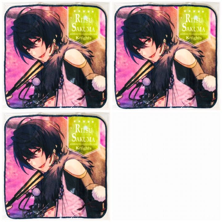 新品★あんスタ★Knights【朔間凛月】ビジュアルミニタオル★3点セット