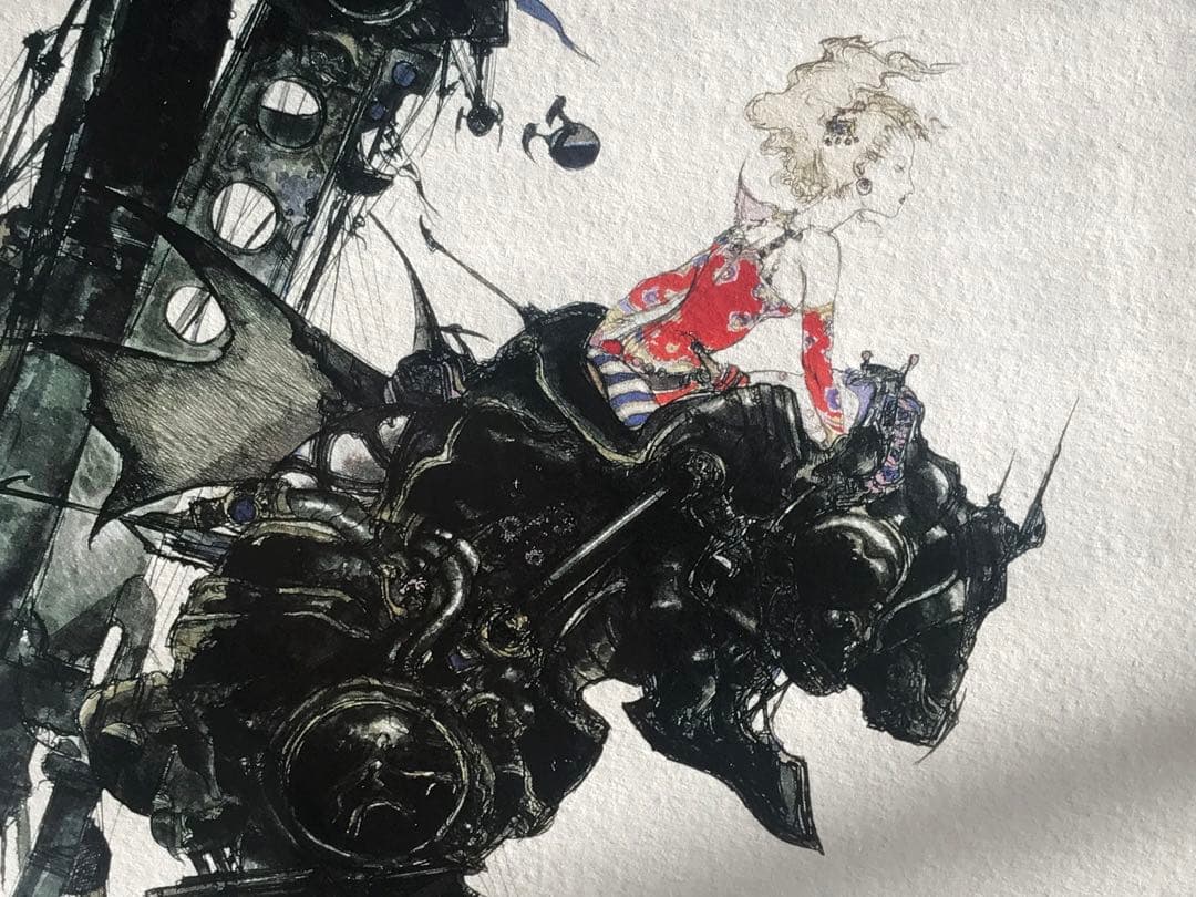 天野喜孝 FF6 「街」ジクレ 完全オーダー 版画 ティナ 魔導アーマー 絵画