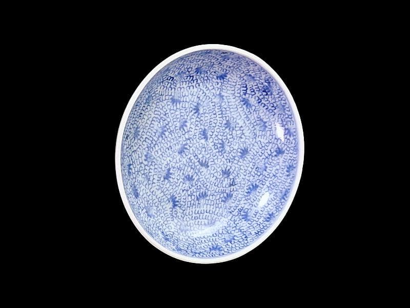 古伊万里 染付 微塵唐草の図 4寸皿 E409AS-CUt - メルカリ