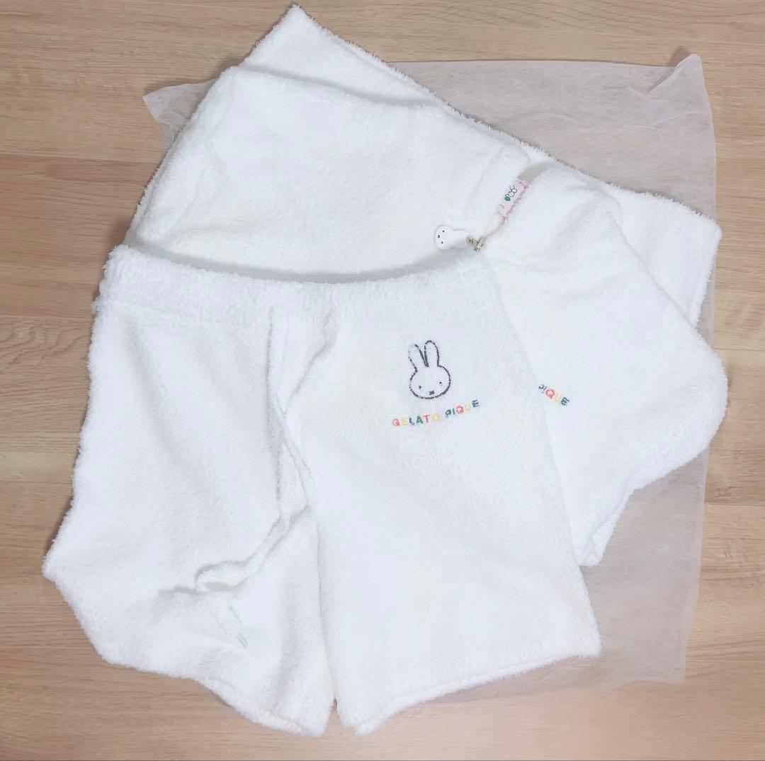 Dick Bruna ベビモコ パーカ&ショートパンツセットホワイト ミッフィー