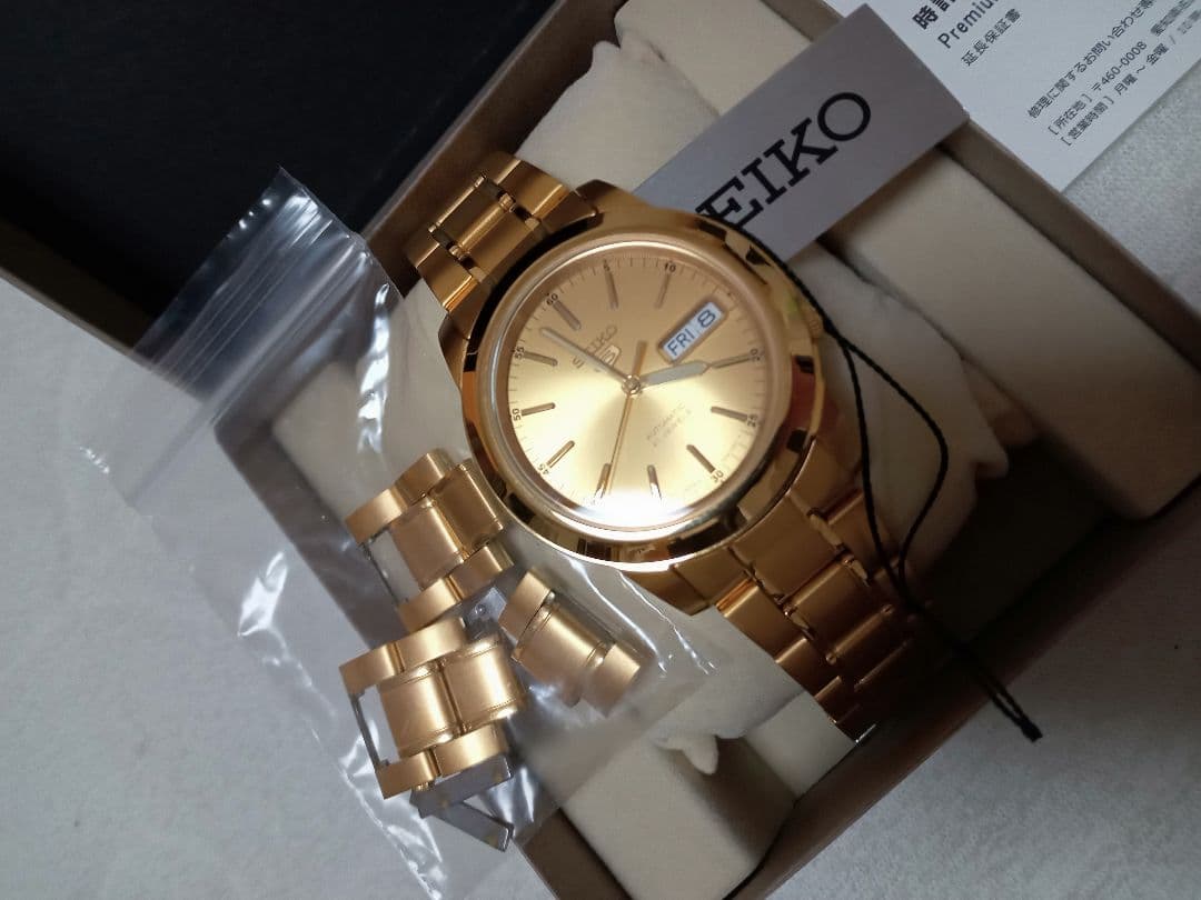 【けん】SEIKO　機械式自動巻　AUTOMATIC　フルゴールド　美品