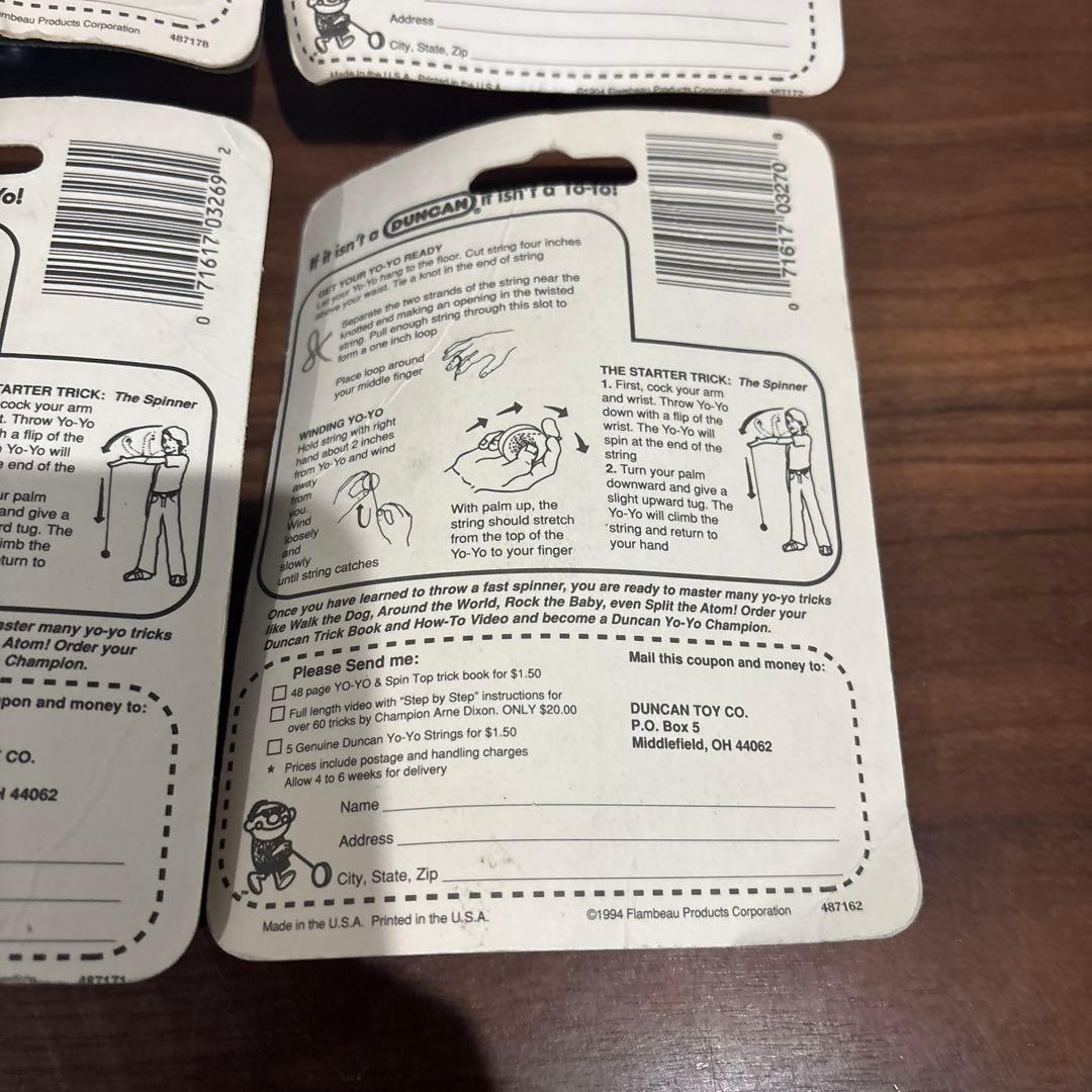 DUNCAN ダンカン YO-YO ヨーヨー 新品 未開封 4個セット