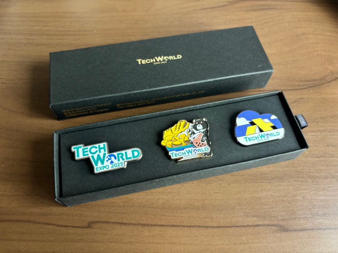 TECH WORLD EXPO 2025 ピンバッジ 3個セット