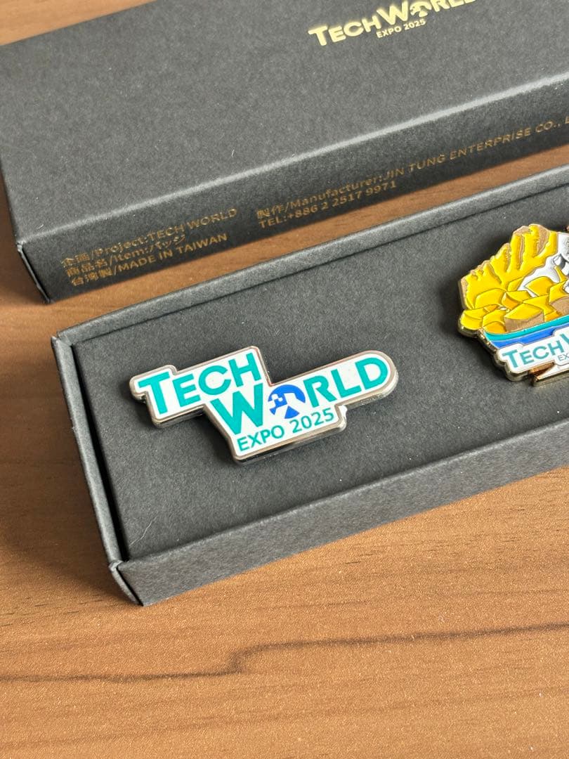 TECH WORLD EXPO 2025 ピンバッジ 3個セット