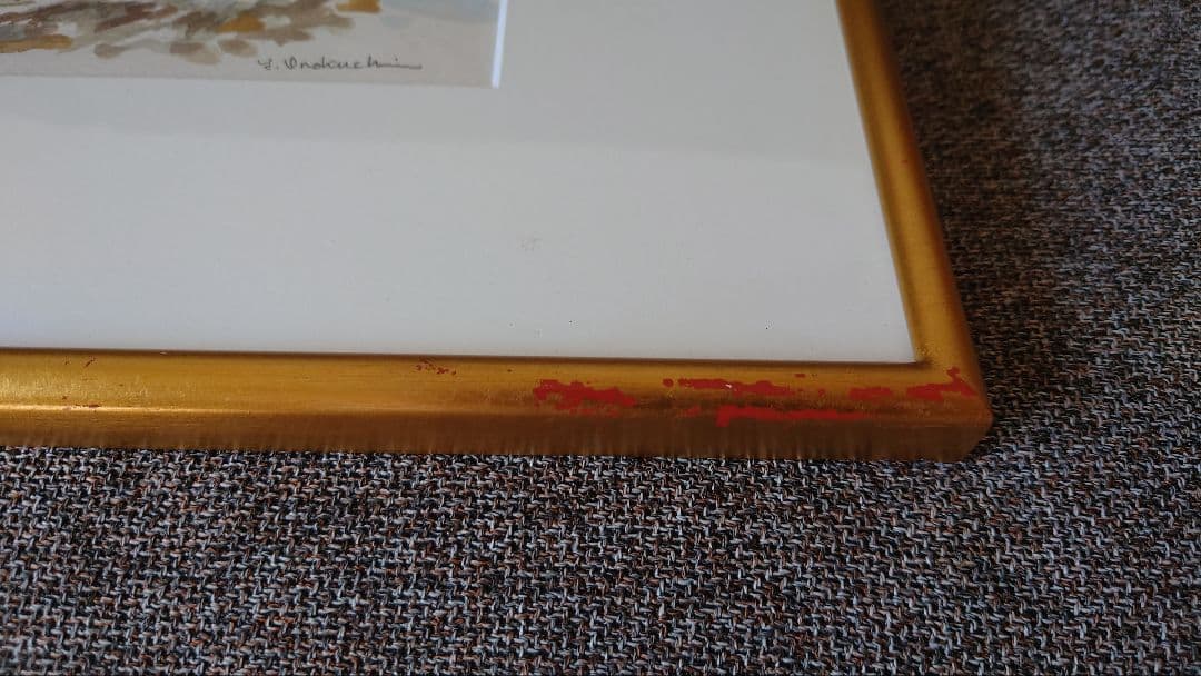 井口由多可 作　『駒ケ岳遠望（函館）』 水彩画