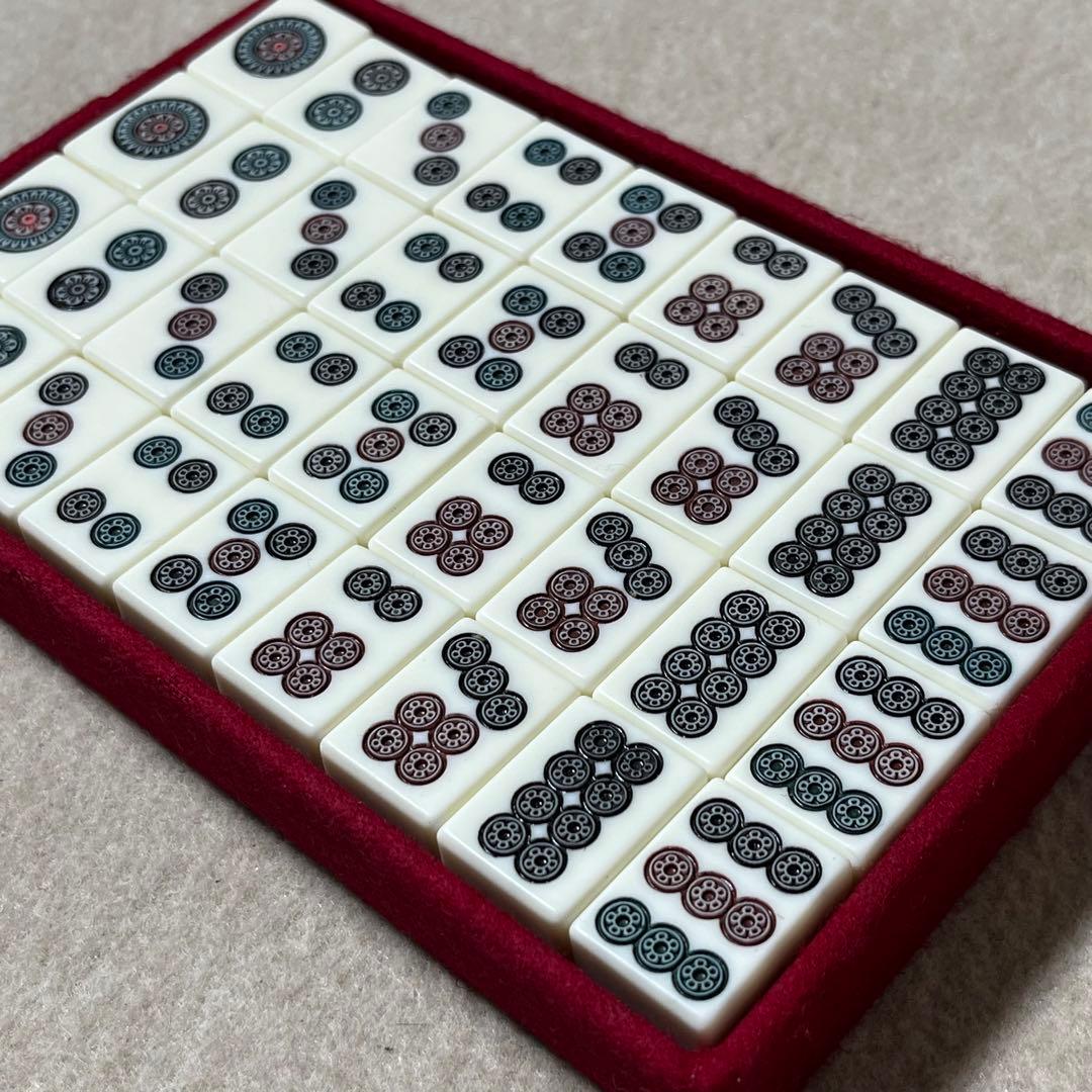 ミズノ丸一 麻雀牌 背竹 うめ 背竹牌 麻雀 赤ドラ 赤牌 竹牌