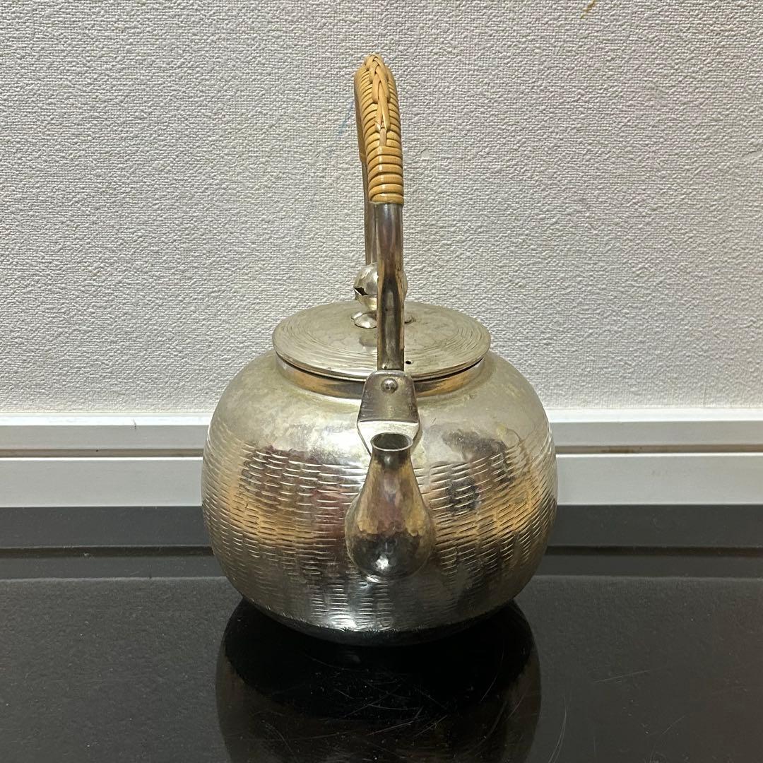銀瓶（銀色仕上） 茶道具懐石茶箱鵬雲斎坐忘斎淡々斎即中斎