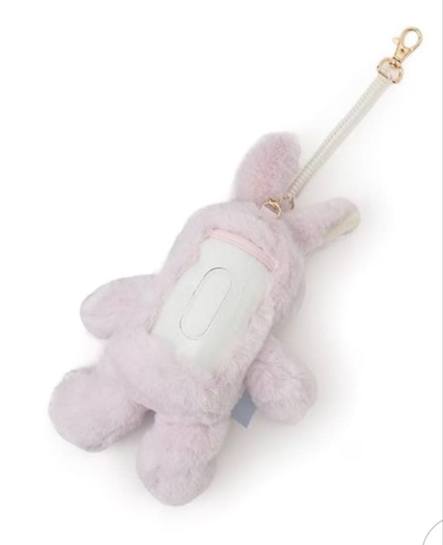 メゾピアノ うさぎぬいぐるみ パスケースホワイト