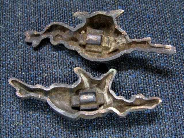 A★武具　刀装具　刀　目貫(兜)　縁/頭/　金象嵌　計4点★