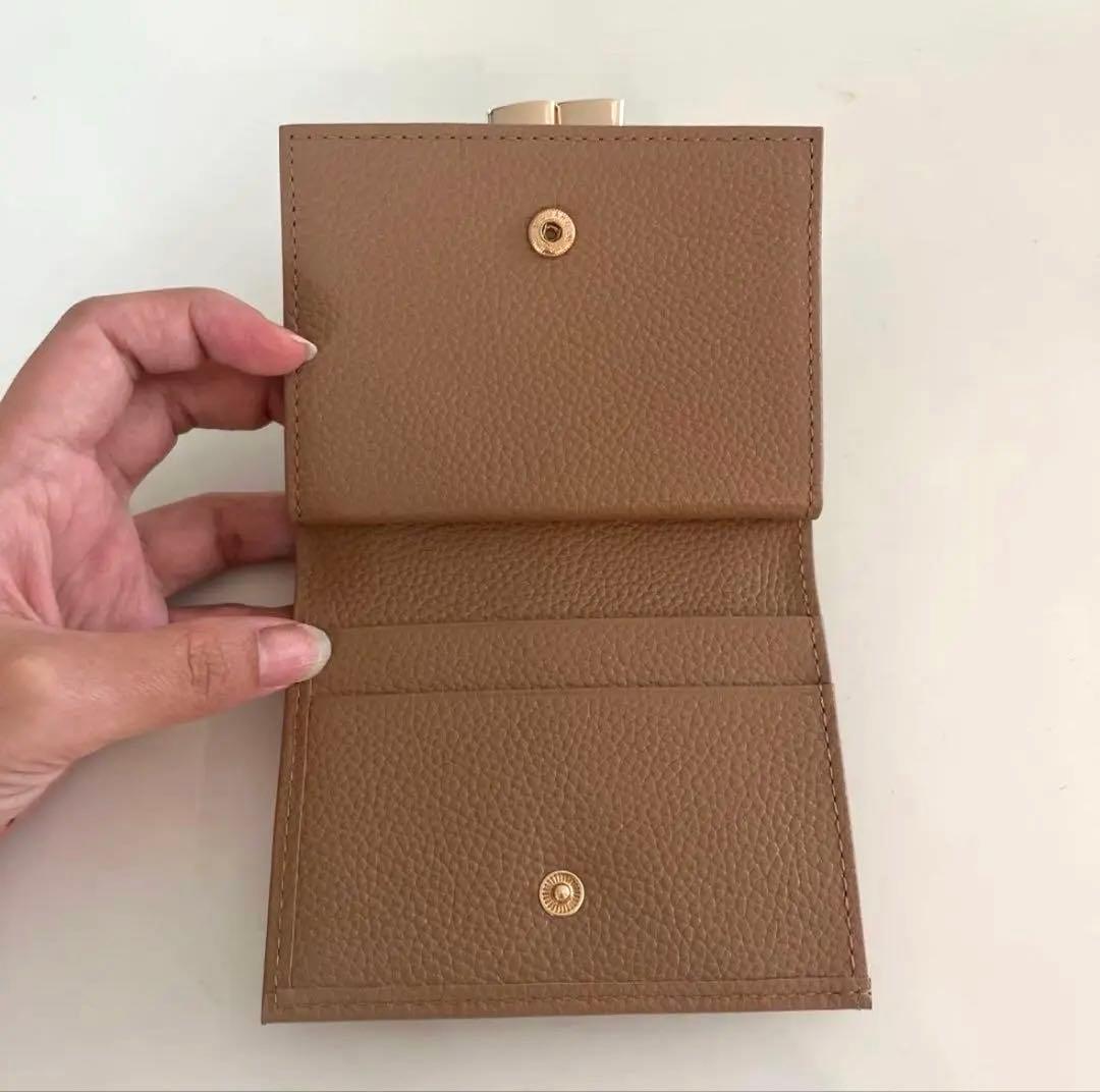 皇居限定品 二つ折り財布 がま口財布 カフェオレ モカ系 - メルカリ