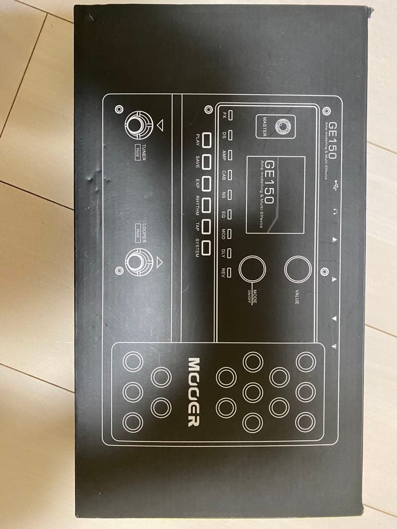 【動作品】Mooer GE150 マルチエフェクター　付属品＋AUXケーブル付き