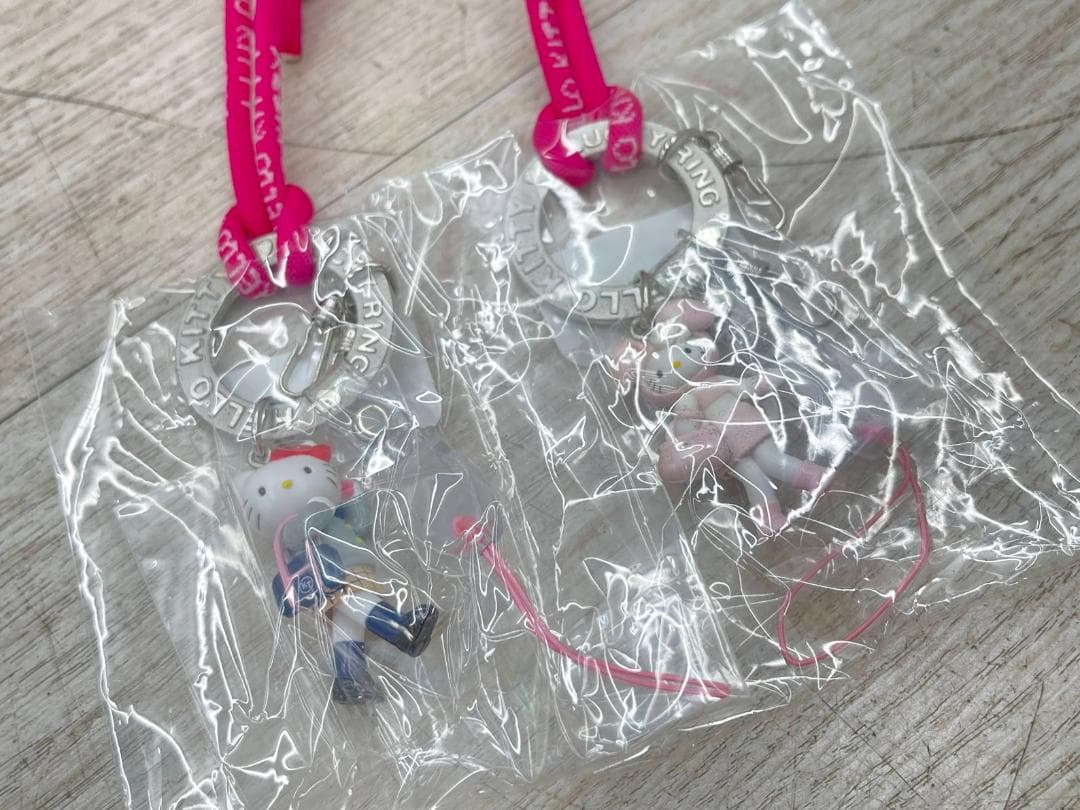 ハローキティ 2003年 ラインストーンストラップ 5種 他 コンプリートセット