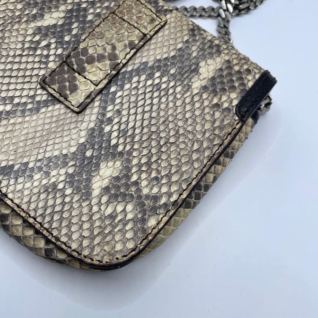 特価✨ CELINE セリーヌ リアルパイソン チェーン ショルダーバッグ