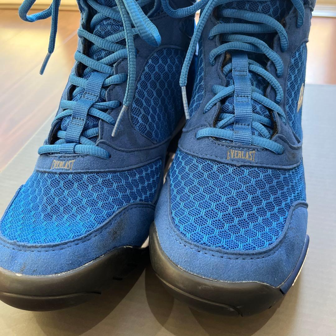 最終値下げ】EVERLAST ボクシングシューズ 27㎝ 美品 青