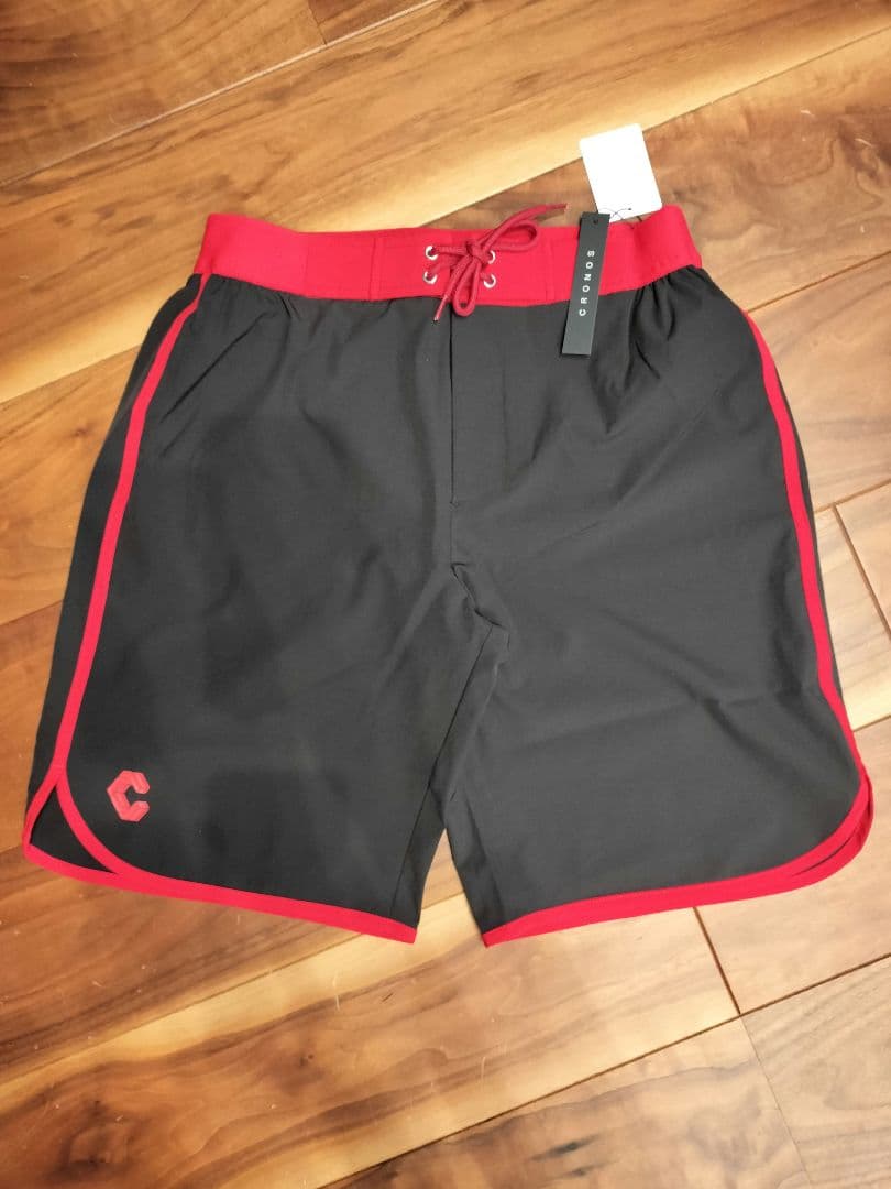 クロノス　サーフパンツ CRONOS クロノス SURF PANTS サーフパンツ BLACK×RED 定番人気，得価