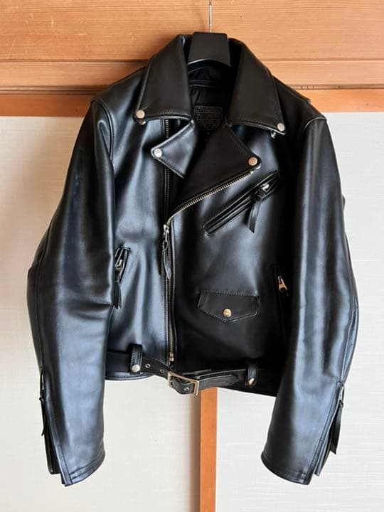 美品 A.S.M アトリエサブメン シングルライダース 本革 バーガンディ L