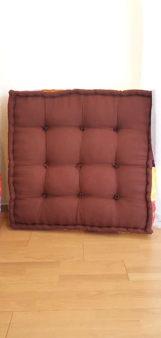 【ほぼ新品】アデペシュ　ブロックマルチソファ（パッチワークミックス）　4つセット