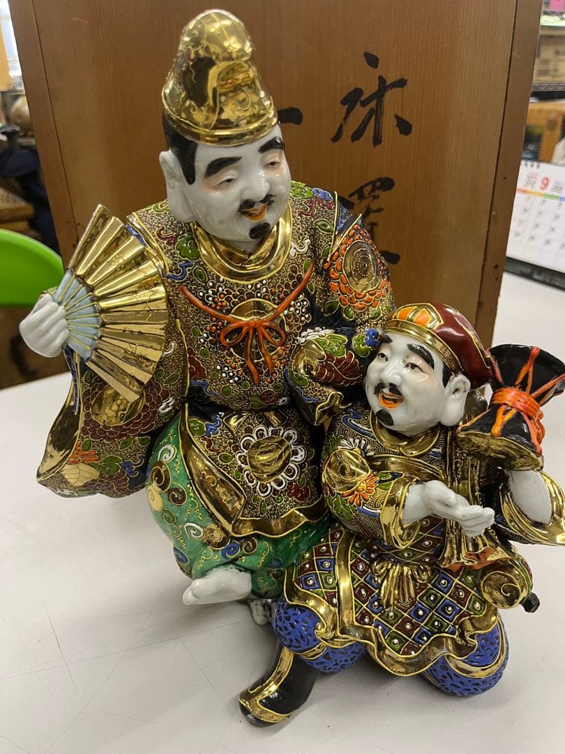 骨董 根木 唐木 無垢材 手彫り 硝子眼 唐獅子 細密 細工 唐獅子 樟材