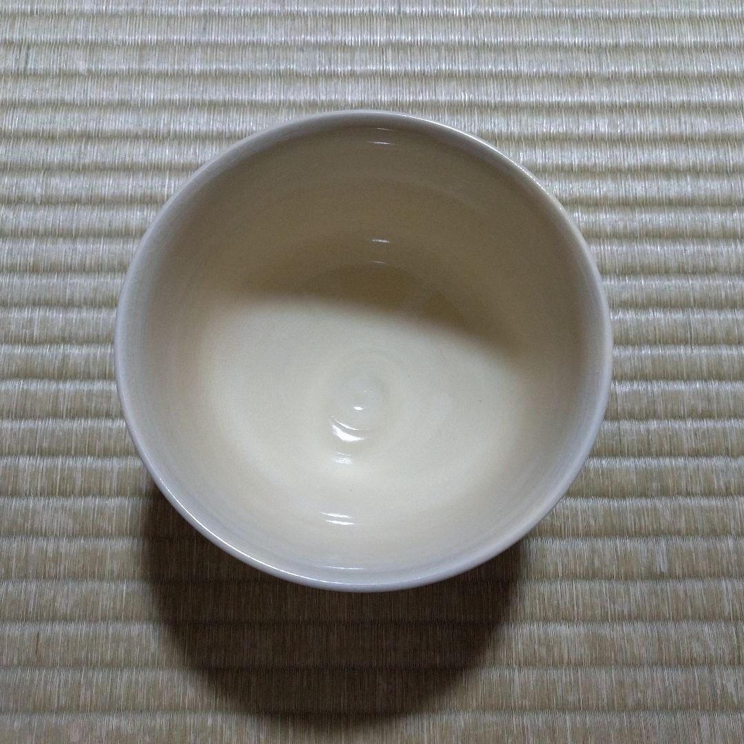 布志名焼　雲寅窯　舟木康定　鶴紋茶碗　共箱・共布