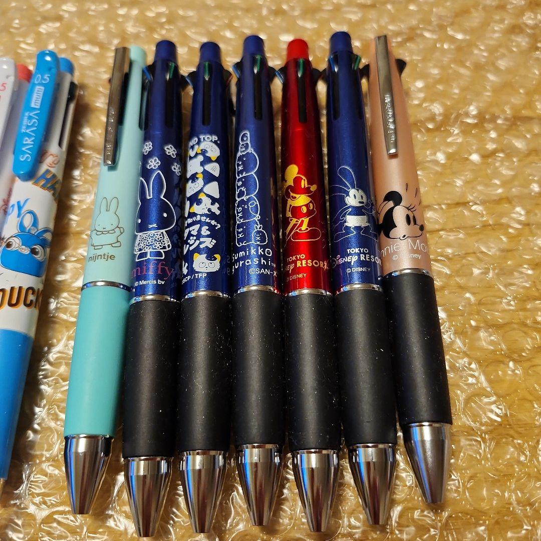 ディズニー、キティ、ミッフィーなどのボールペン（多色ペン）セット