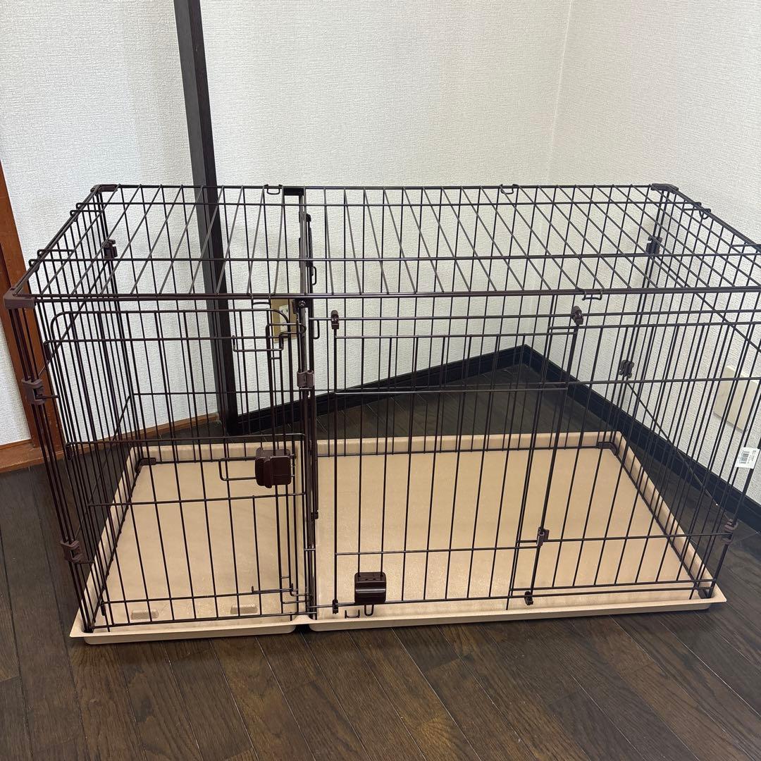 カインズ ツールームサークル ペットサークル 屋根付き トイレスペース