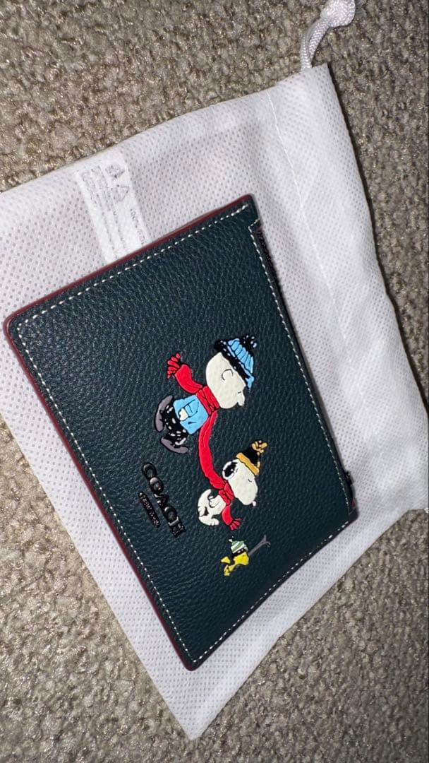 【新品】COACH X PEANUTSカードケース スヌーピー