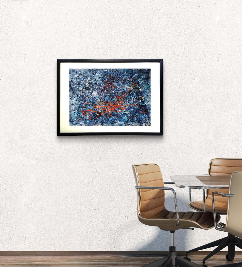 【専用】Sense of loss/抽象画 77×56㎝ B2 額縁セット 原画