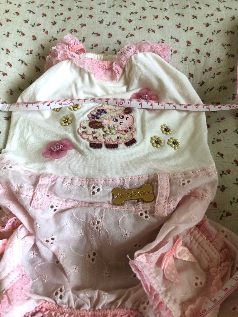 for pets only 美品 M 美品】for pets only ハートビジュー付きニットM