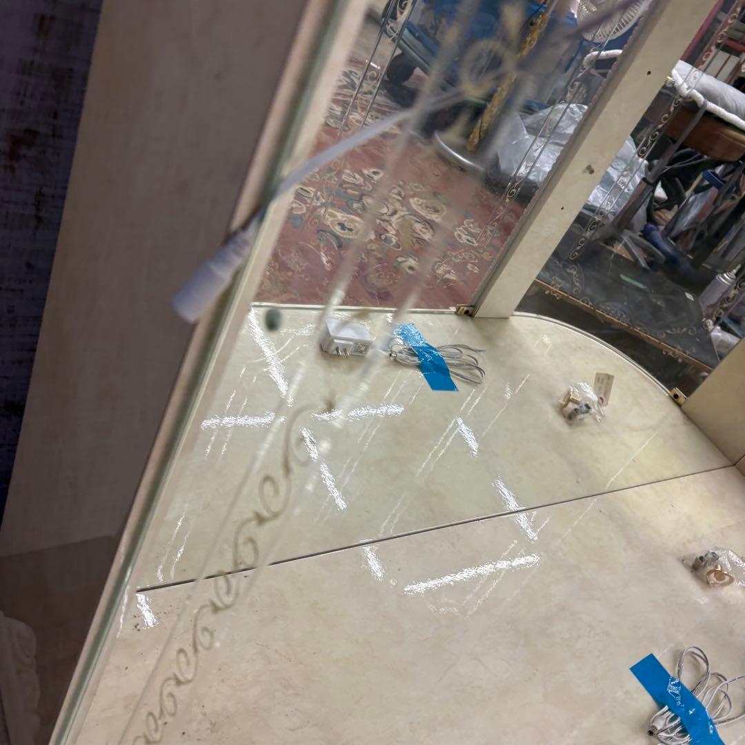 ロココ アンティーク ガラスショーケース コレクションケース 飾り棚