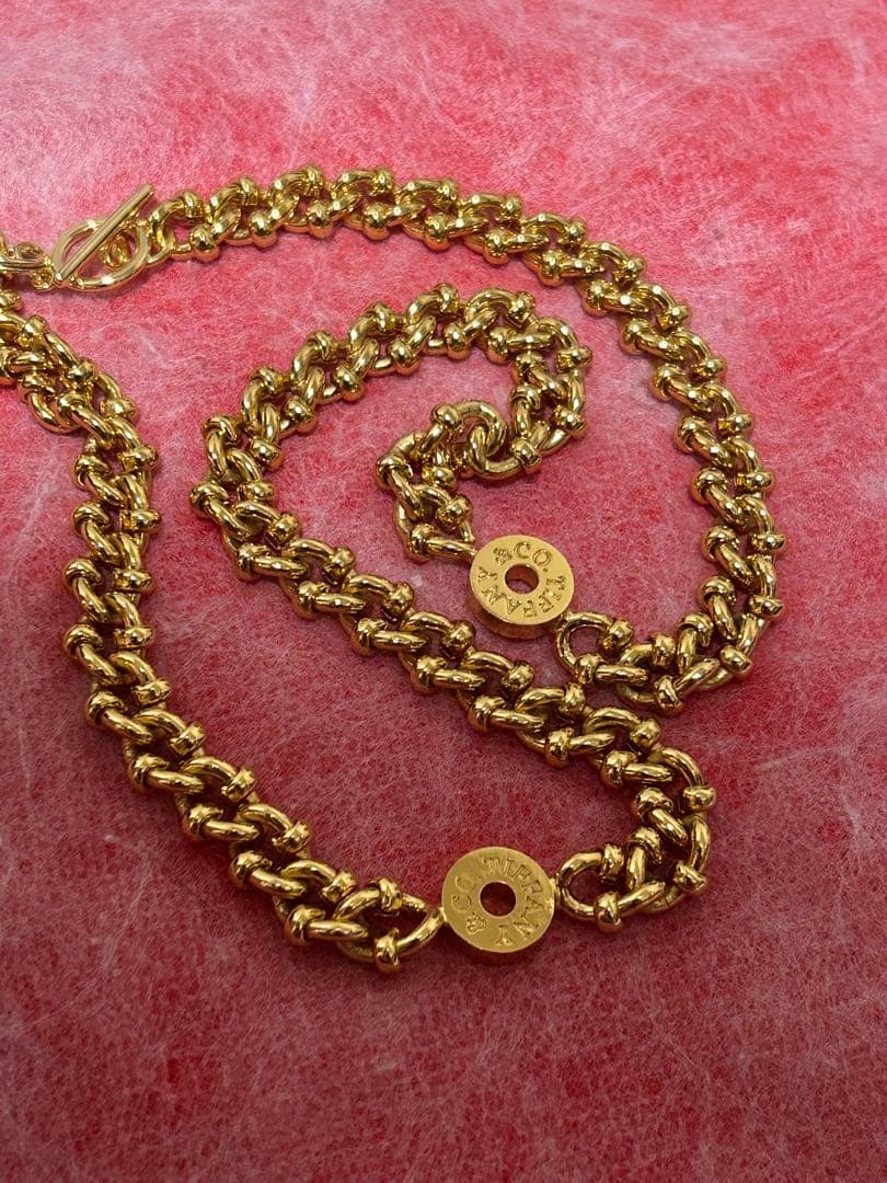 N*i様 Tiffany刻印ゴールドカラーチェーン　50cm