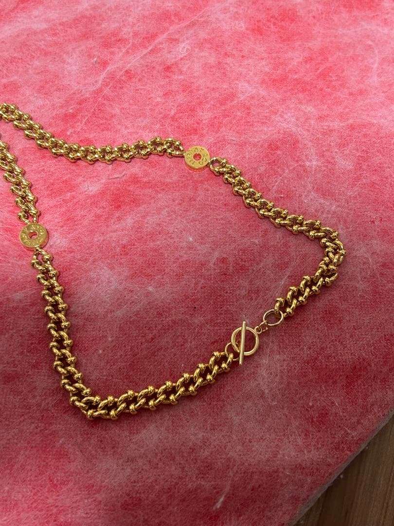 N*i様 Tiffany刻印ゴールドカラーチェーン　50cm