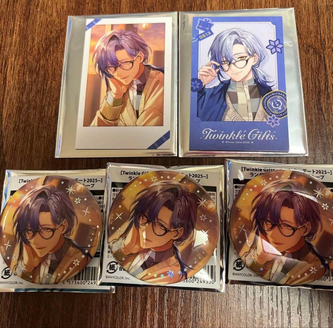 にじさんじ ウィンターデート ミラン・ケストレル 缶バッジ チェキ