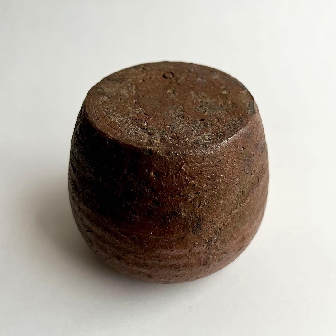 江戸期 古備前 焼締 小壺 お歯黒壺